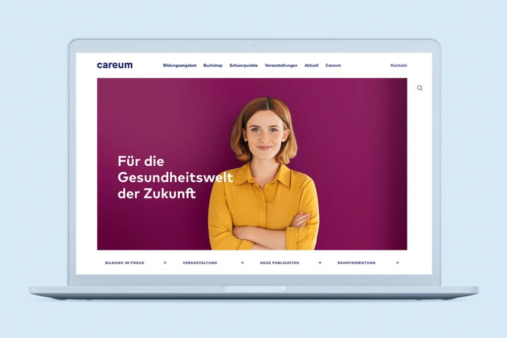 Careum Gruppe Website Bildung